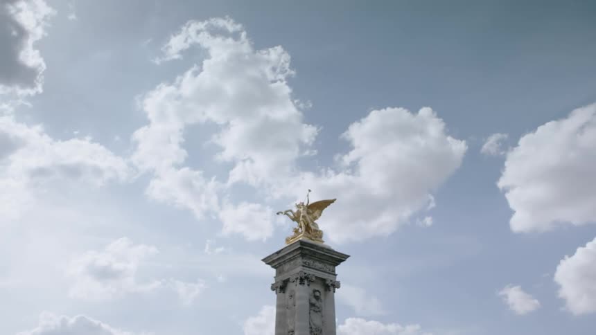 A statue on a pillar