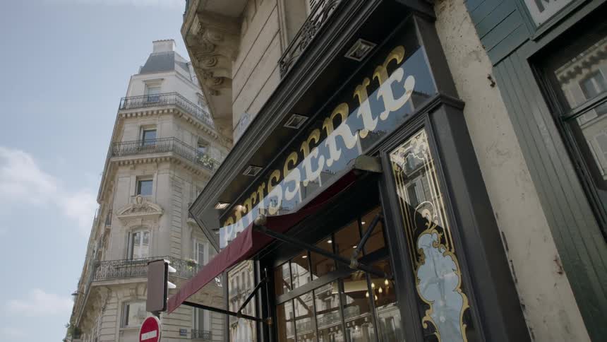 Cafe on a city street corner