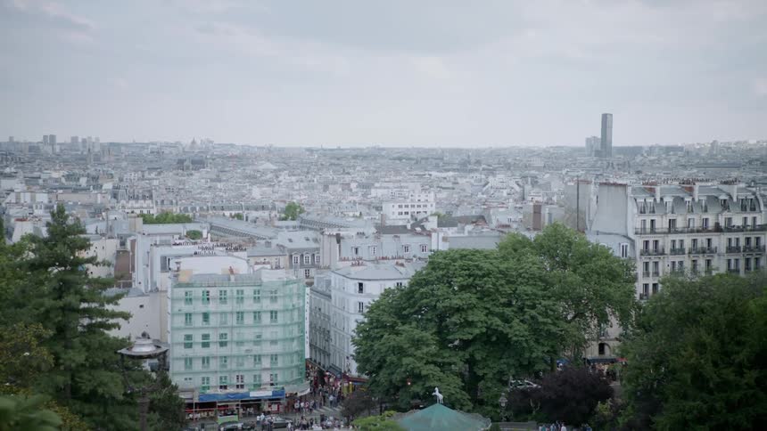 Buildings cover the city landscape