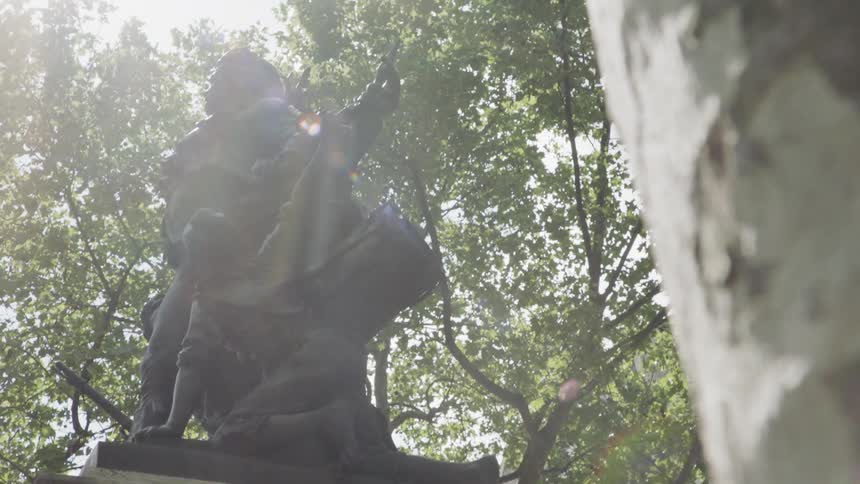 Sculpture in a park