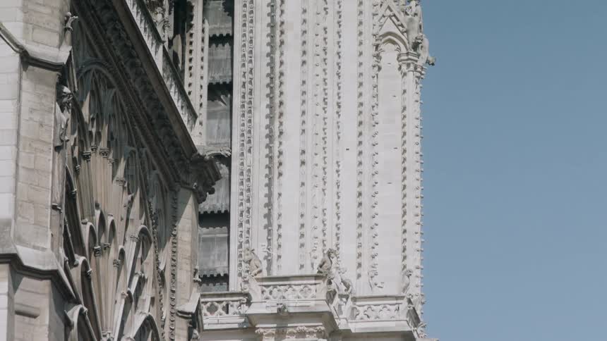 A cathedral towers overhead