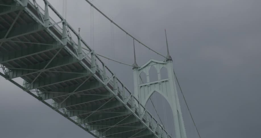Passing under a bridge