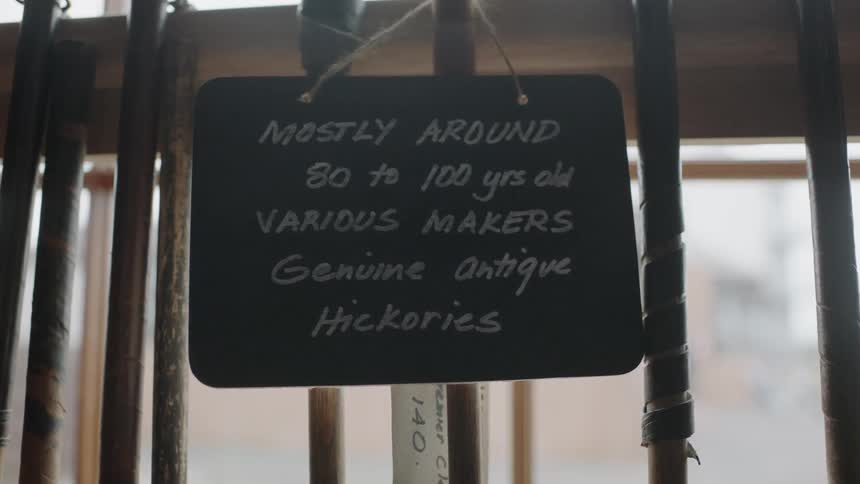 The sign describes some of the items they sell