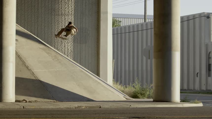 A person skateboarding