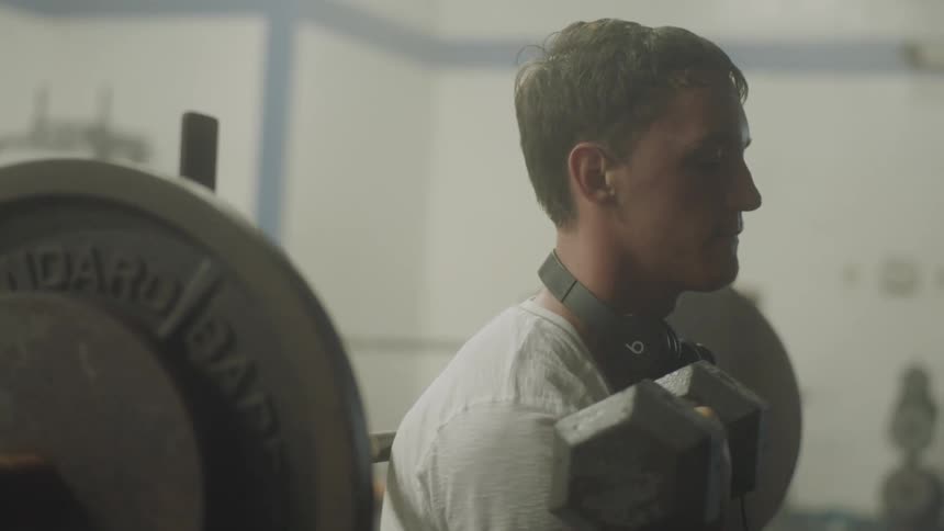 A person lifting weights