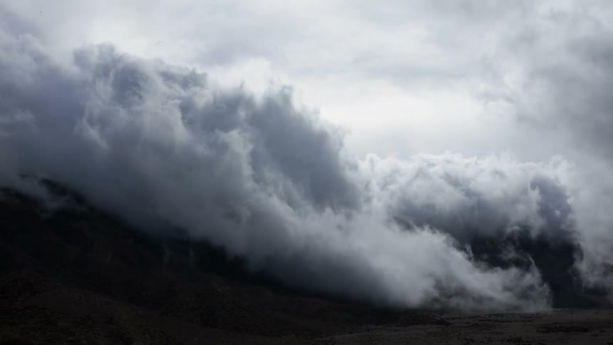 Clouds form in the sky