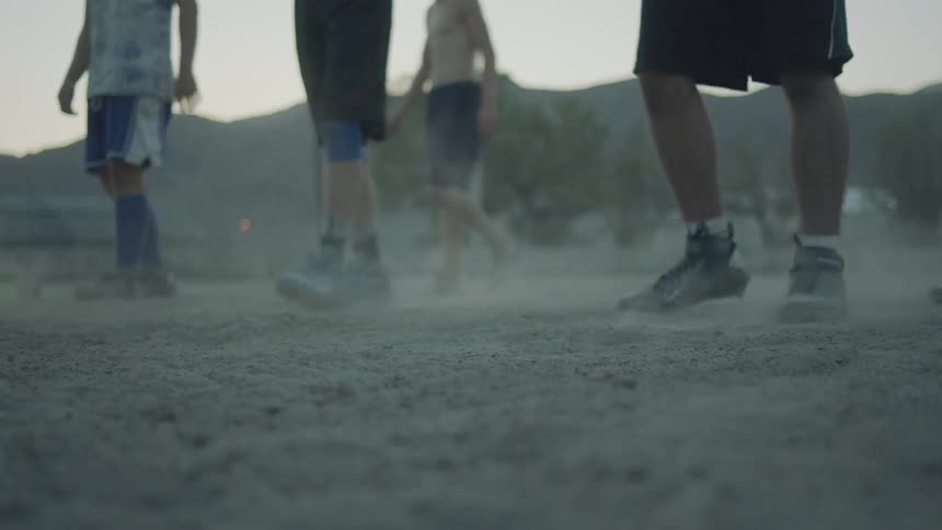 People exercising