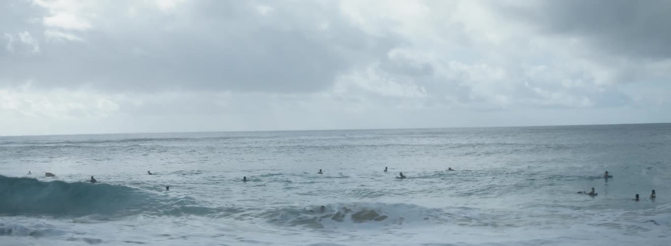 People swimming in the ocean