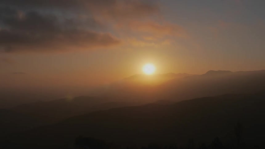 Sunset on the horizon