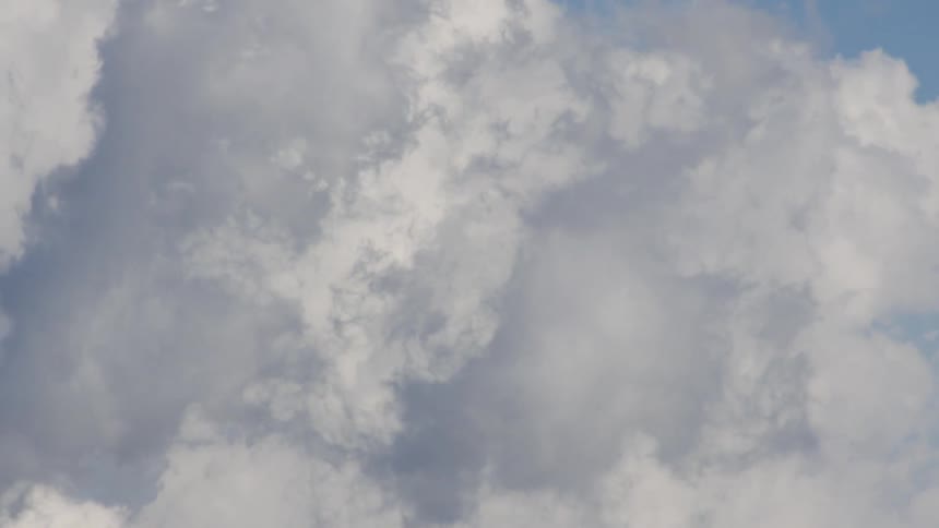 Clouds forming high in the sky