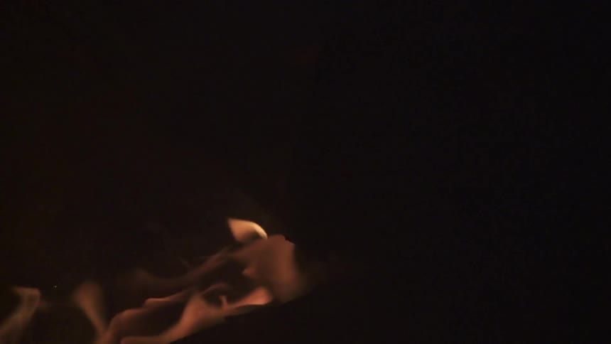 Fire burning