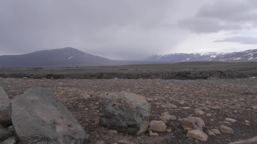 Clouds roll  into the view in the distance