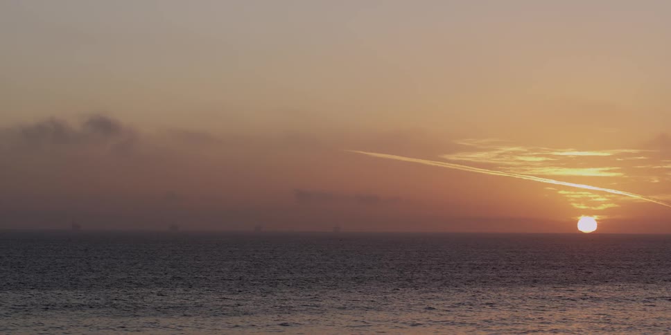 Sunset on the horizon