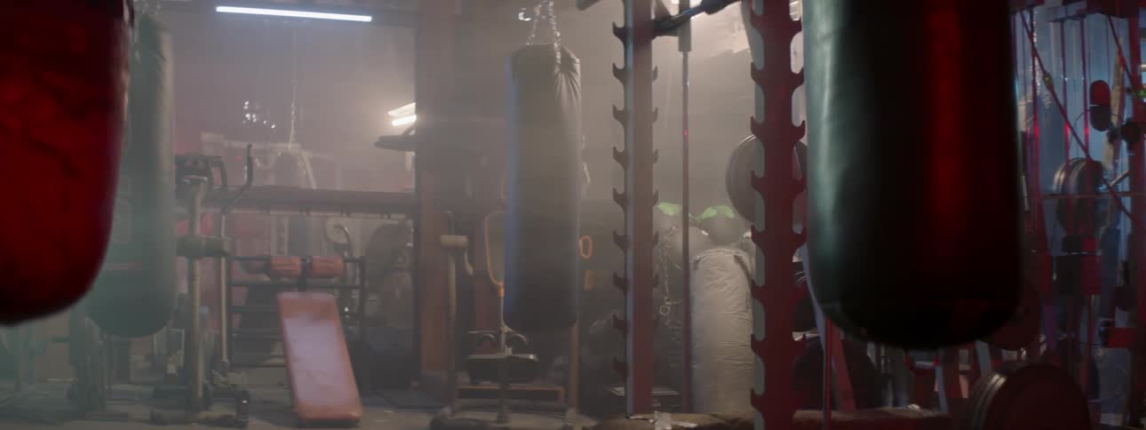 The lights go out in a gym