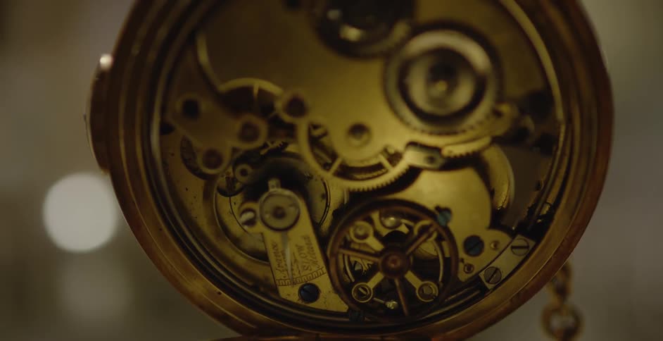 Dials spin on a pocket watch