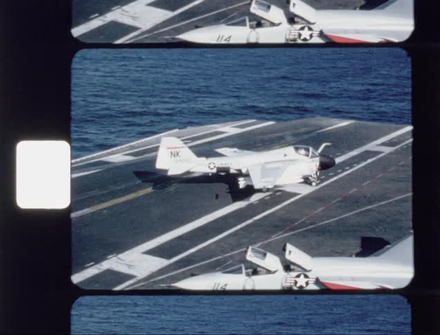 The jet turns on the runway to park