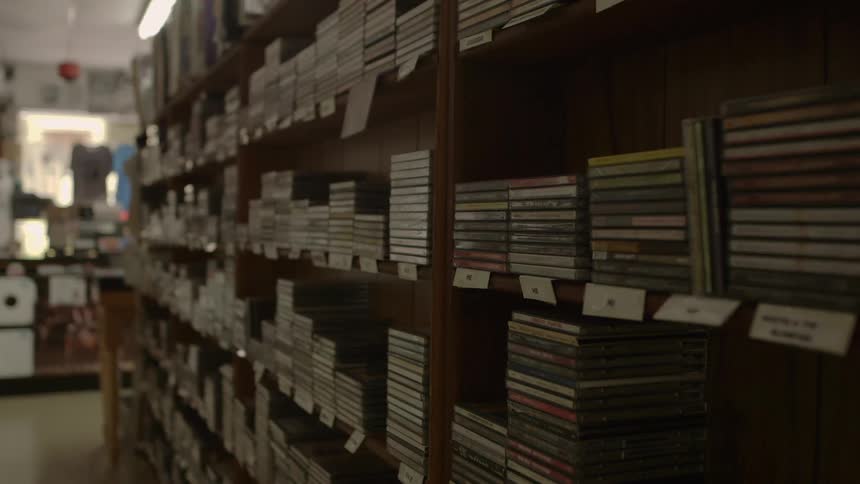 The shelves in the store are full of stock