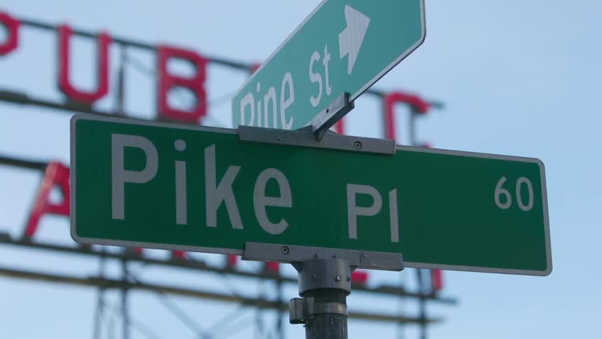 A sign directs two streets