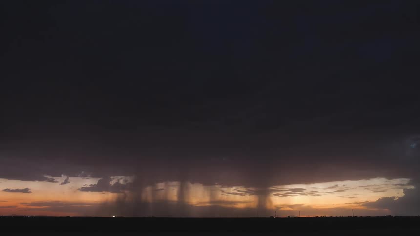Lightning flashing in the clouds