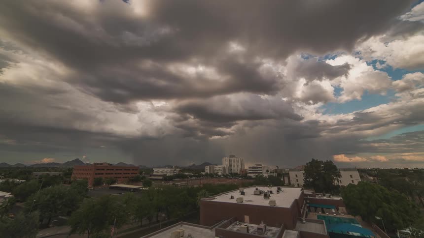 Clouds forming high in the sky