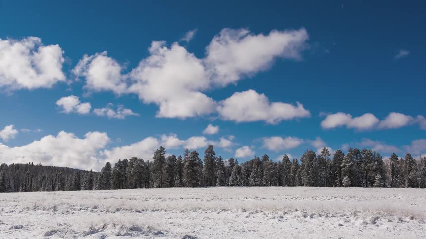 Clouds are rolling across the sky