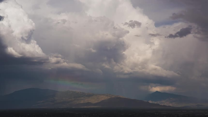 Clouds forming high in the sky