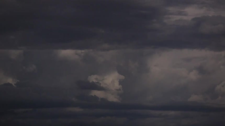 Lighting flashing in the clouds