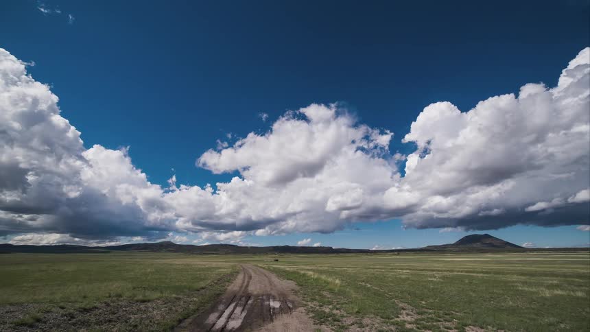 Clouds float over the wilderness