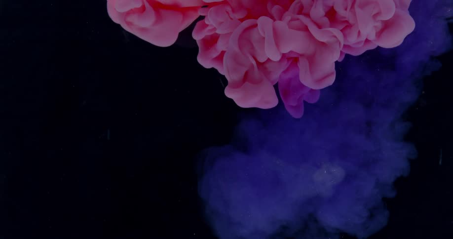 Colored foam expands and grows