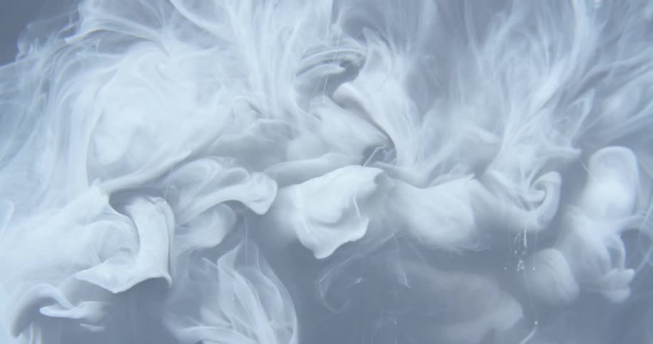White smoke billows gently