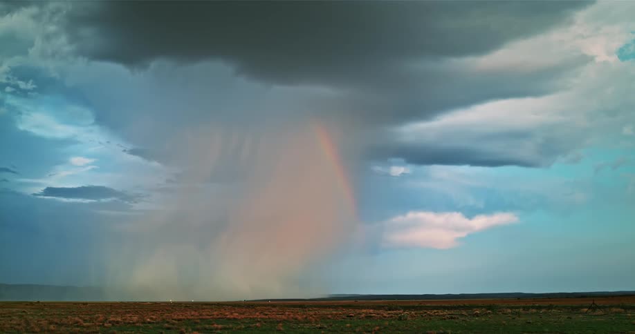 The storm rages on in the distance