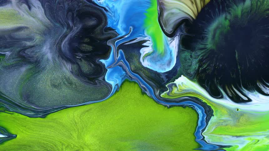 Colors expand and flow