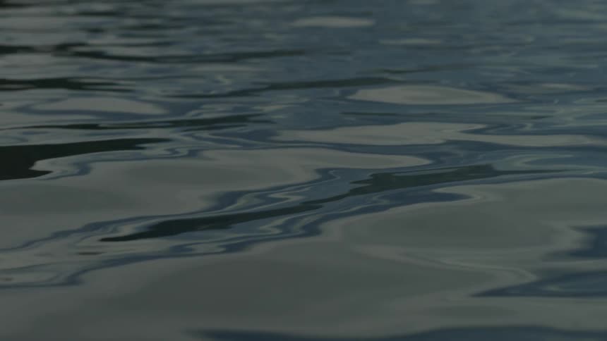 Water flows gently