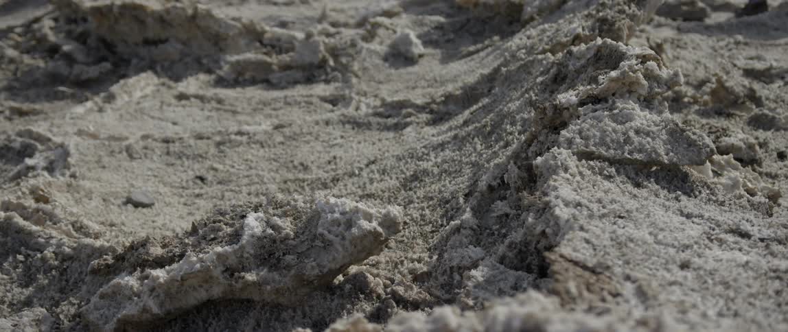 Sandy terrain on a sunny day