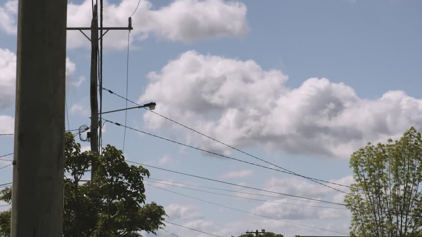 A partly  cloudy day