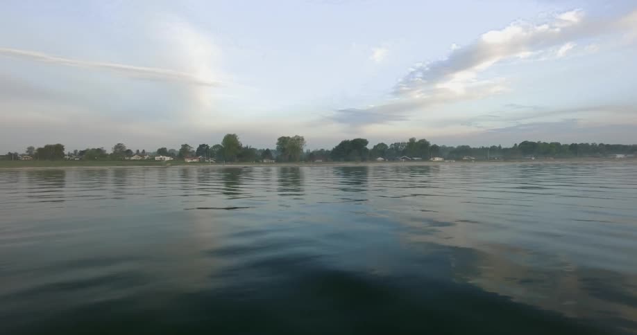 The water flows gently