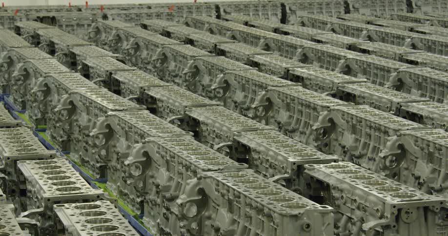Rows of structures sit under the sky