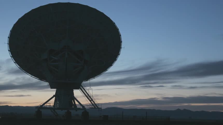 A satellite is focusing