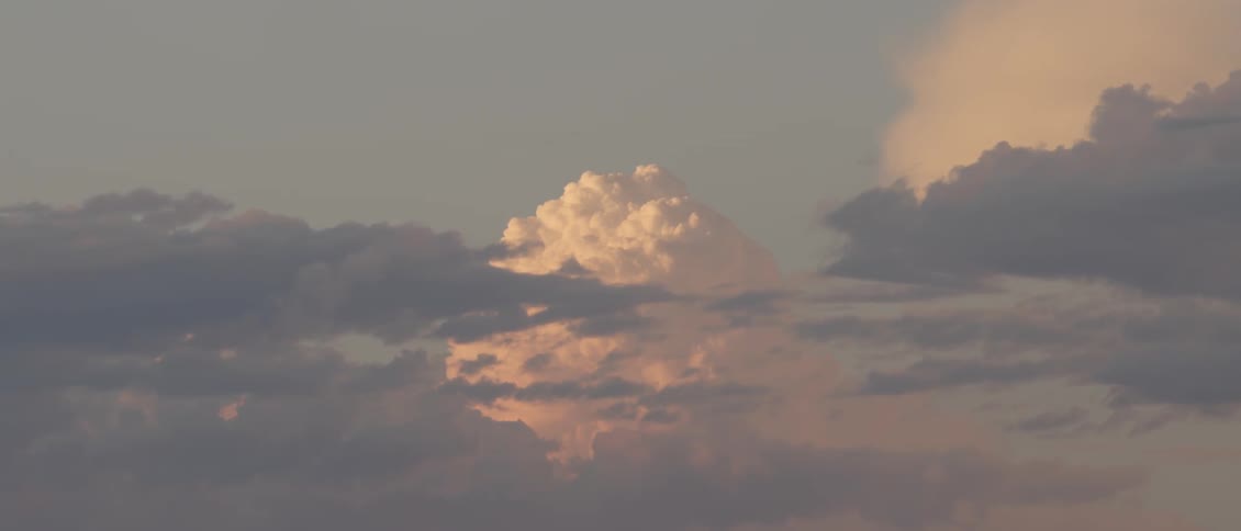 White and gray clouds
