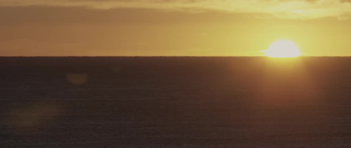 Sunset on the horizon