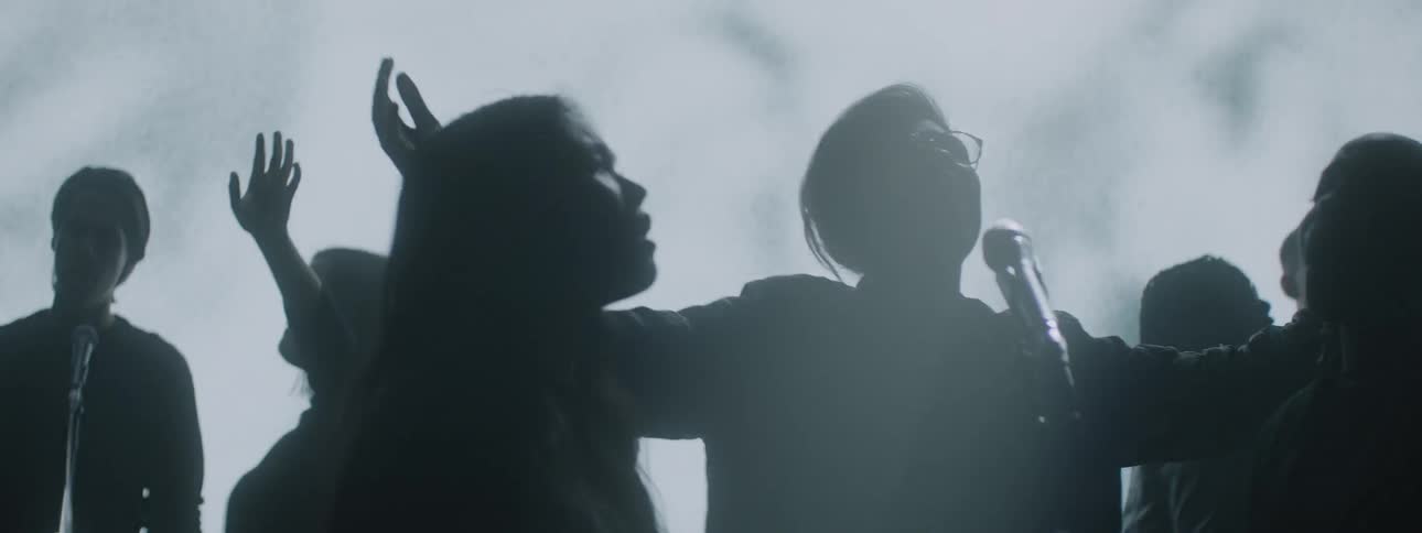 People are singing and dancing on the stage