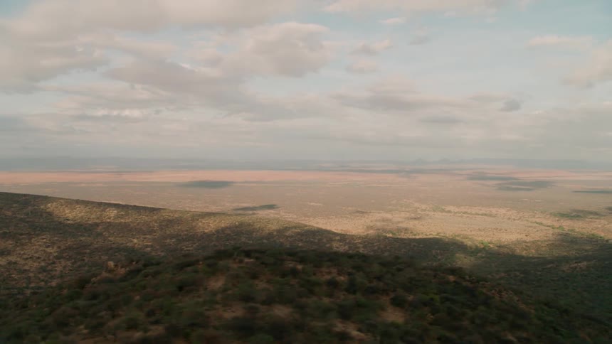 Past the hills is a long desert