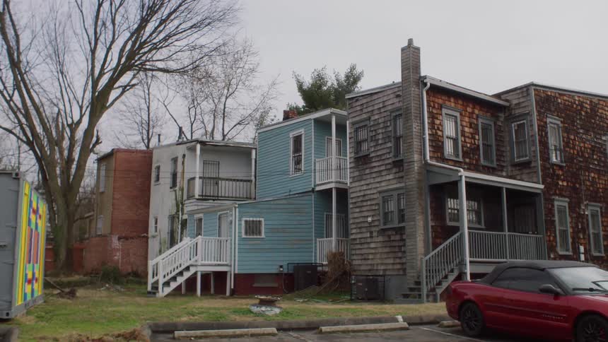 A poor urban neighborhood