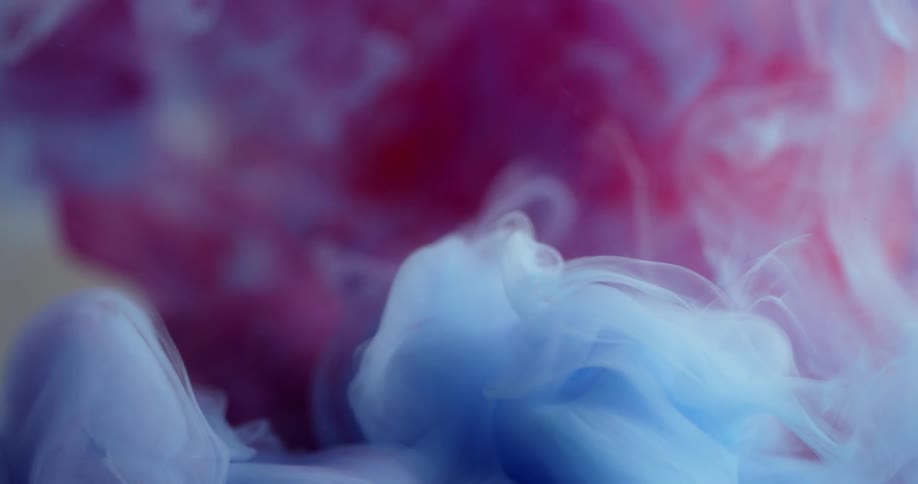 Blue and purple haze filters into liquid