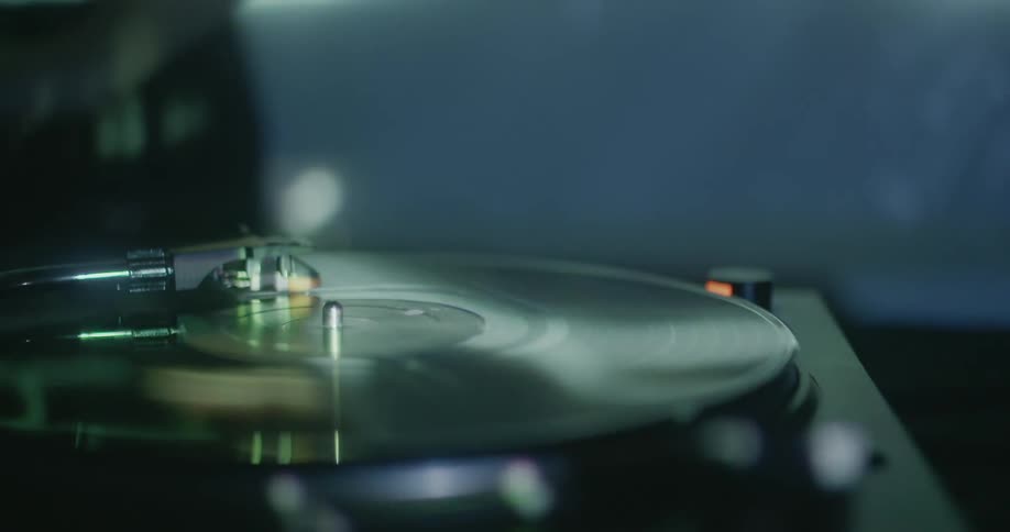A dj spins a record