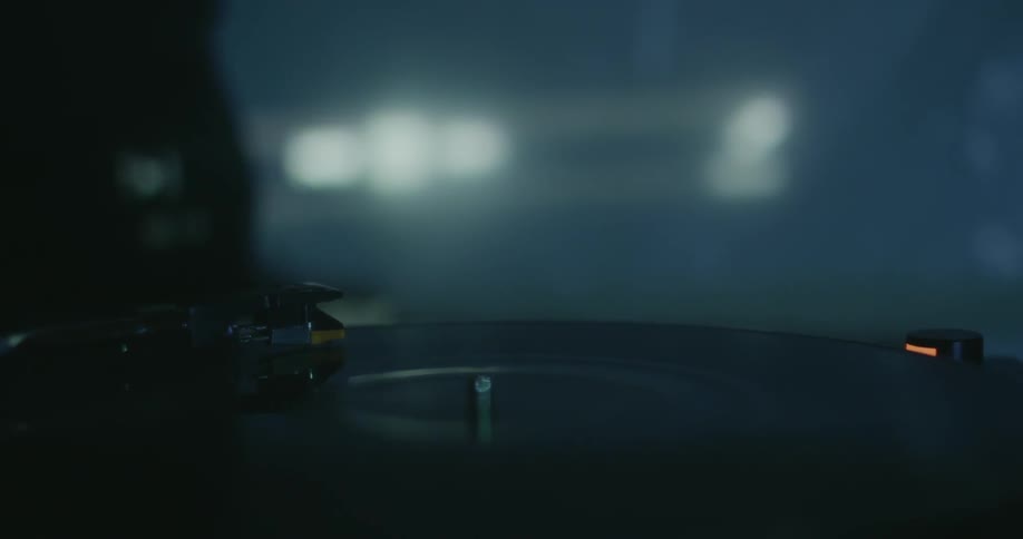 A dj spins a record
