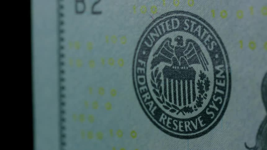 Stamp on a dollar bill