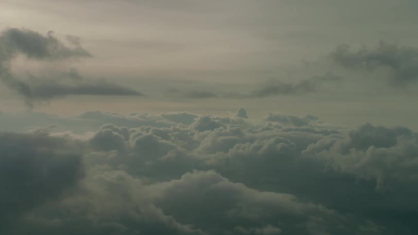 Clouds float in the sky