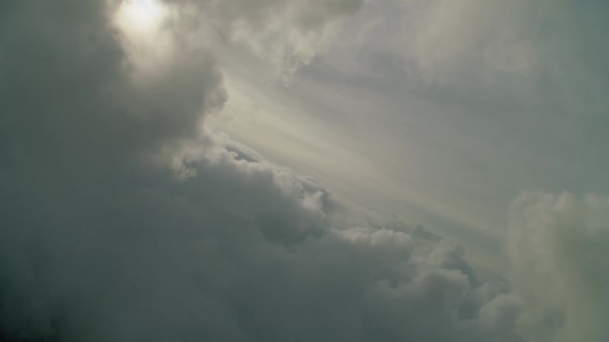 Sun shining through clouds