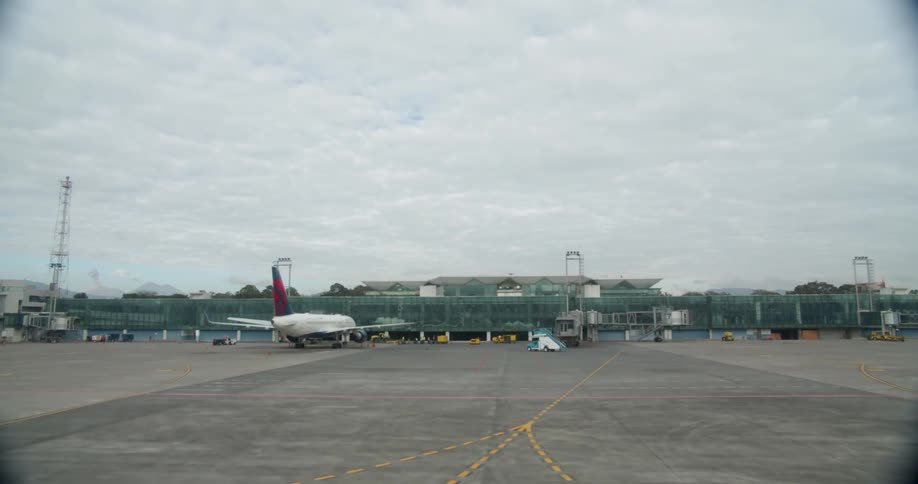 Plane parked at airport